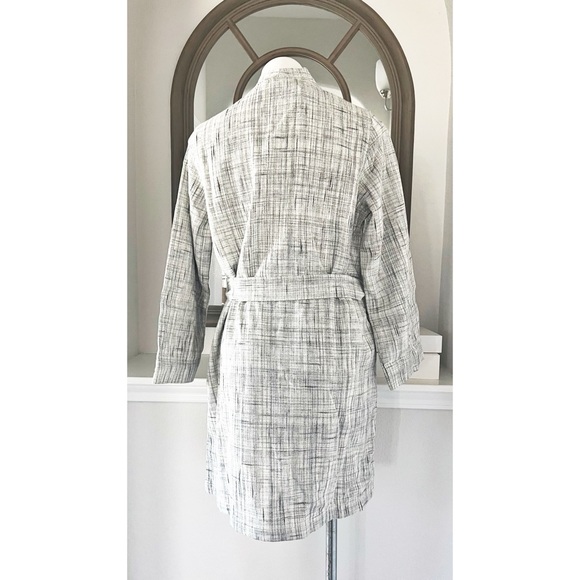 Hudson Park Collection Strié Print Waffle Bathrobe, Size S/M New w/Tag - Picture 4 of 7